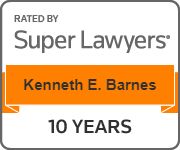 Rated By Super Lawyers | Kenneth E. Barnes | 10 Years